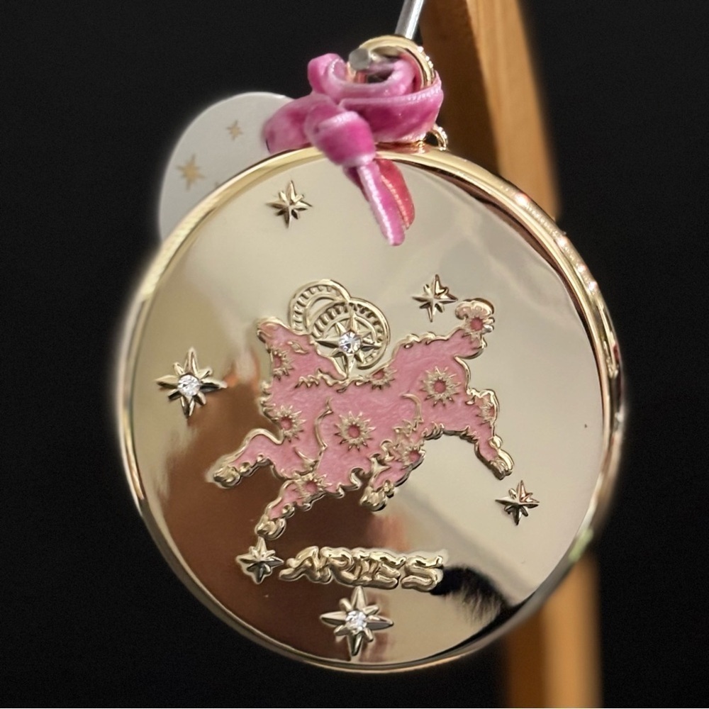 Anthropologie Lou Benesch Zodiac Ornament Gold Plated "Aries" NWT - Picture 5 of 10